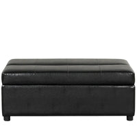 Lit d'appoint pliable ottoman convertible Twin Size avec matelas, canapé-lit rembourré en PU
