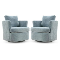Fauteuils pivotants modernes Chenille pour salon