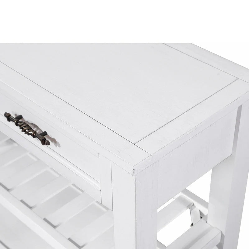 Table console de 42 po avec tiroirs et étagères à niveaux