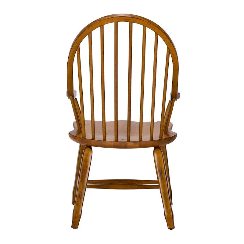 Fauteuil Treasures Rustic Oak à dossier incurvé
