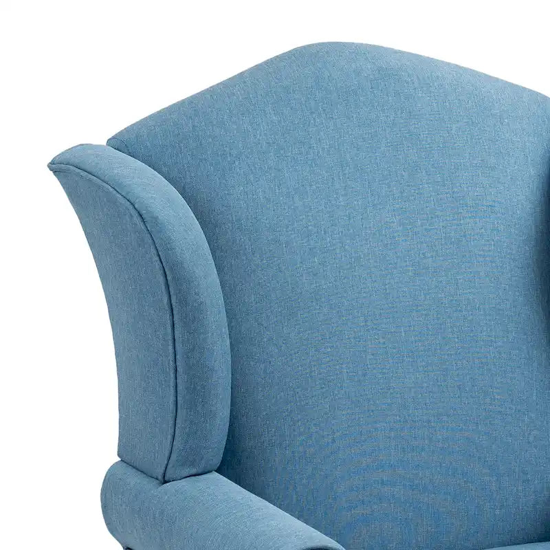 Lot de 2 fauteuils d'appoint à oreilles traditionnels rembourrés