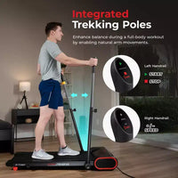 Tapis de course intelligent Sunny Health & Fitness Slim avec exerciseur de bras