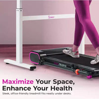 Tapis de course intelligent Sunny Health & Fitness Slim avec exerciseur de bras