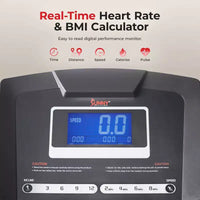 Tapis de course manuel Premium Sunny Health & Fitness avec inclinaison automatique et Bluetooth