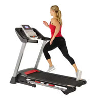 Tapis de course incliné Sunny Health & Fitness avec haut-parleurs Bluetooth et fonction de chargement USB
