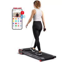 Tapis de marche intelligent Sunny Health & Fitness Slim pour sous le bureau