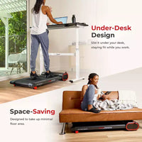 Tapis de marche intelligent Sunny Health & Fitness Slim pour sous le bureau
