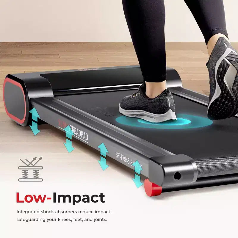 Tapis de marche intelligent Sunny Health & Fitness Slim pour sous le bureau