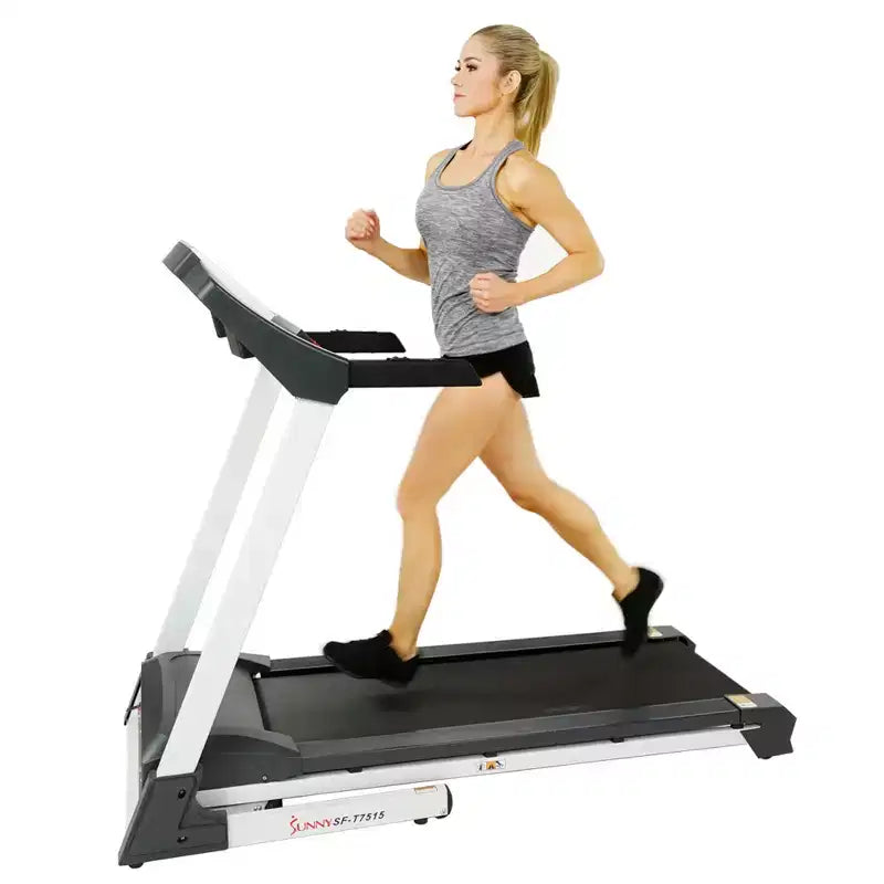 Tapis de Course Électrique Intelligent Sunny Health & Fitness avec Inclinaison Automatique
