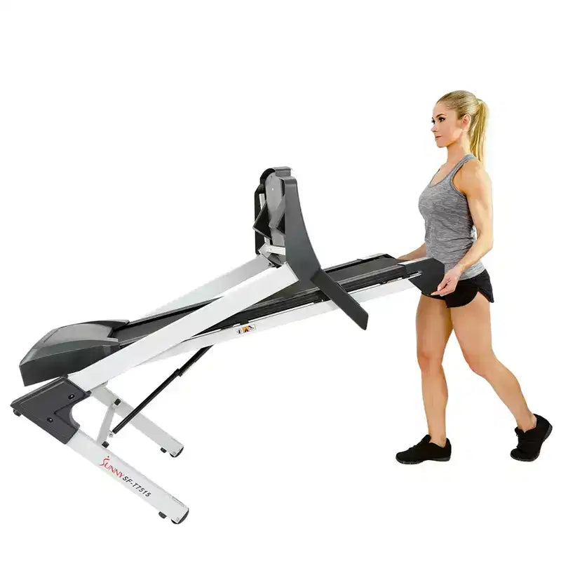Tapis de Course Électrique Intelligent Sunny Health & Fitness avec Inclinaison Automatique