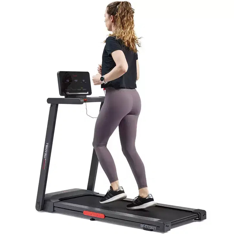 Tapis roulant électrique interactif et fin Sunny Health & Fitness