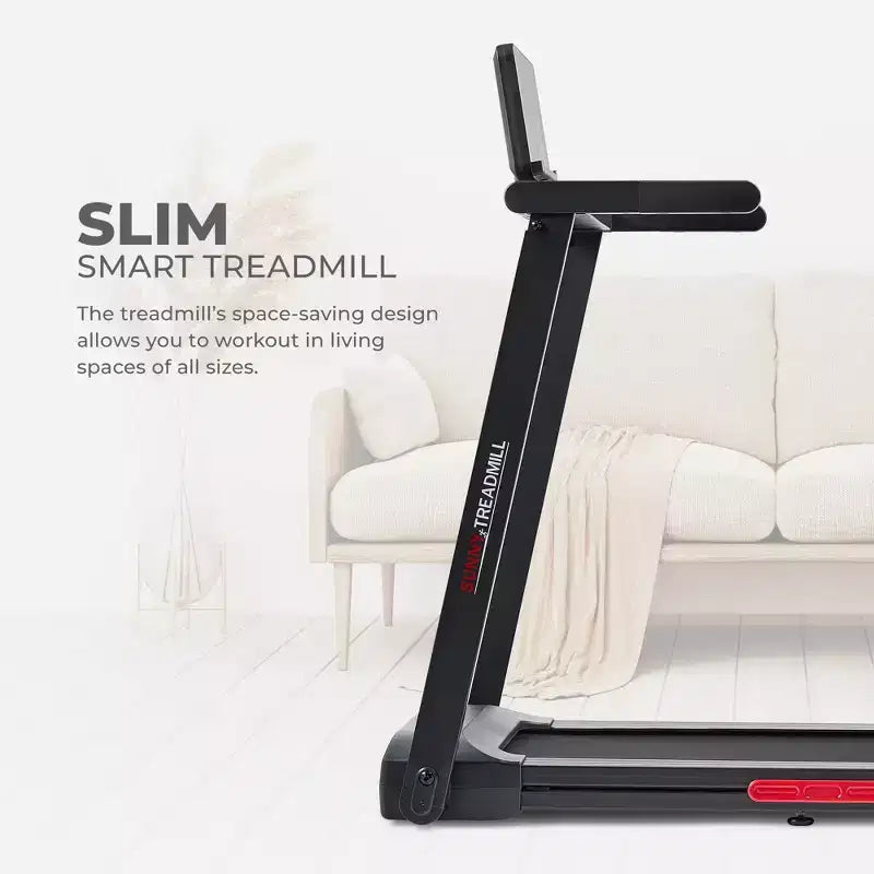 Tapis roulant électrique interactif et fin Sunny Health & Fitness