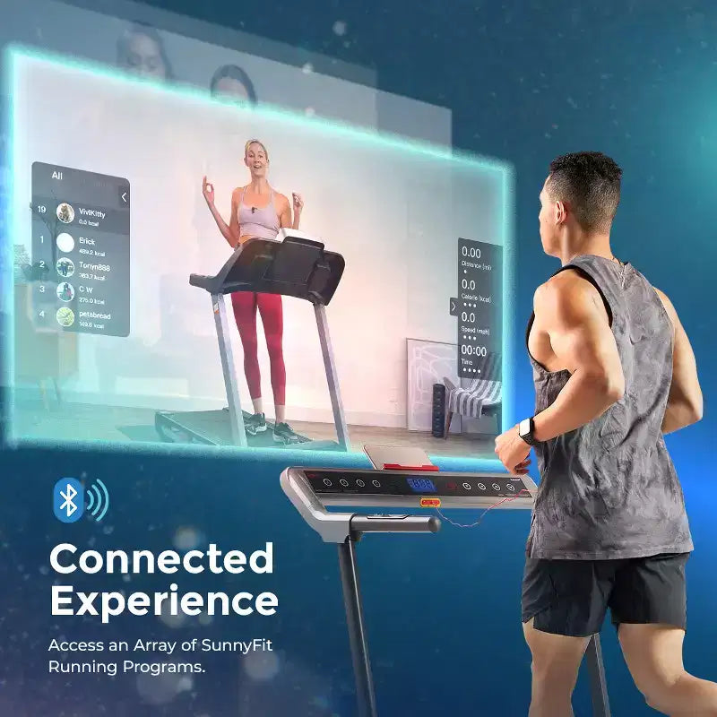 Tapis de course électrique pliable Sunny Health & Fitness Pegasus Connected