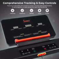 Tapis de course interactif Sunny Health & Fitness avec inclinaison automatique Slim