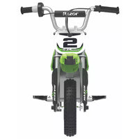 Mini-moto électrique Razor SX350 Dirt Rocket McGrath - Verte : Cadre en acier, moteur 250 W