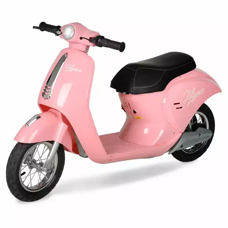 Trottinette électrique Hyper Blush Retro Scooter 24 V avec accélérateur à poignée tournante : acier et plastique, 24 km/h, capacité de 77 kg