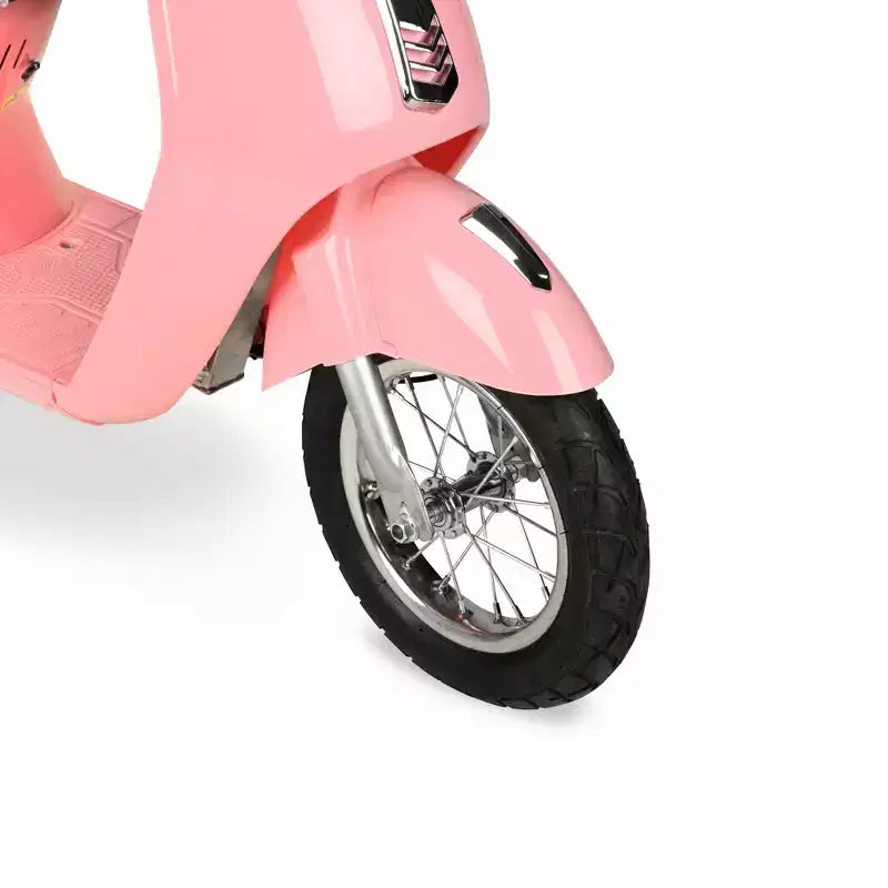 Trottinette électrique Hyper Blush Retro Scooter 24 V avec accélérateur à poignée tournante : acier et plastique, 24 km/h, capacité de 77 kg
