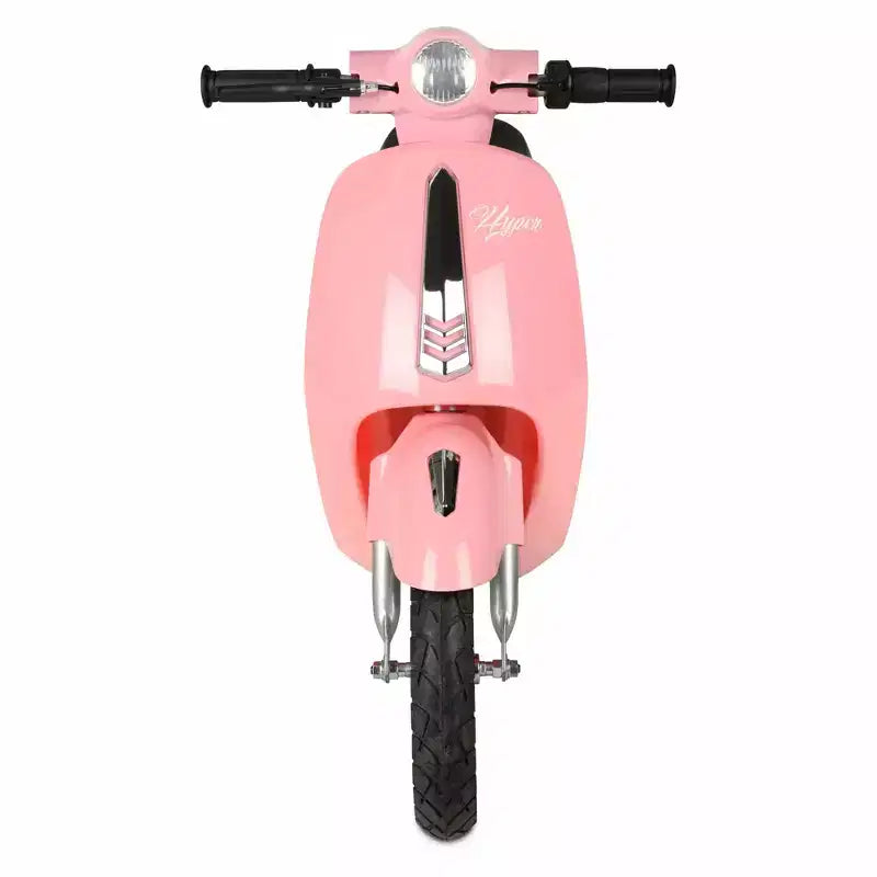 Trottinette électrique Hyper Blush Retro Scooter 24 V avec accélérateur à poignée tournante : acier et plastique, 24 km/h, capacité de 77 kg