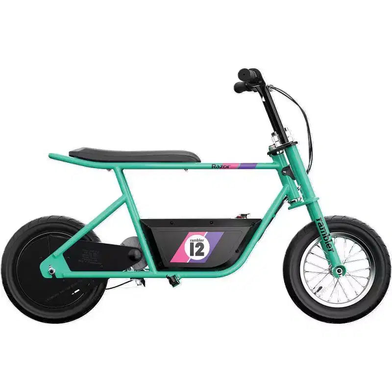 Vélo électrique Razor Rambler 12" enjambeur - Menthe : Moteur 250 W, Cadre en acier