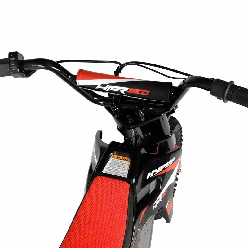 Hyper HPR350 Moto Cross Électrique 24 Volts pour Enfants - Rouge/Noir Exclusif