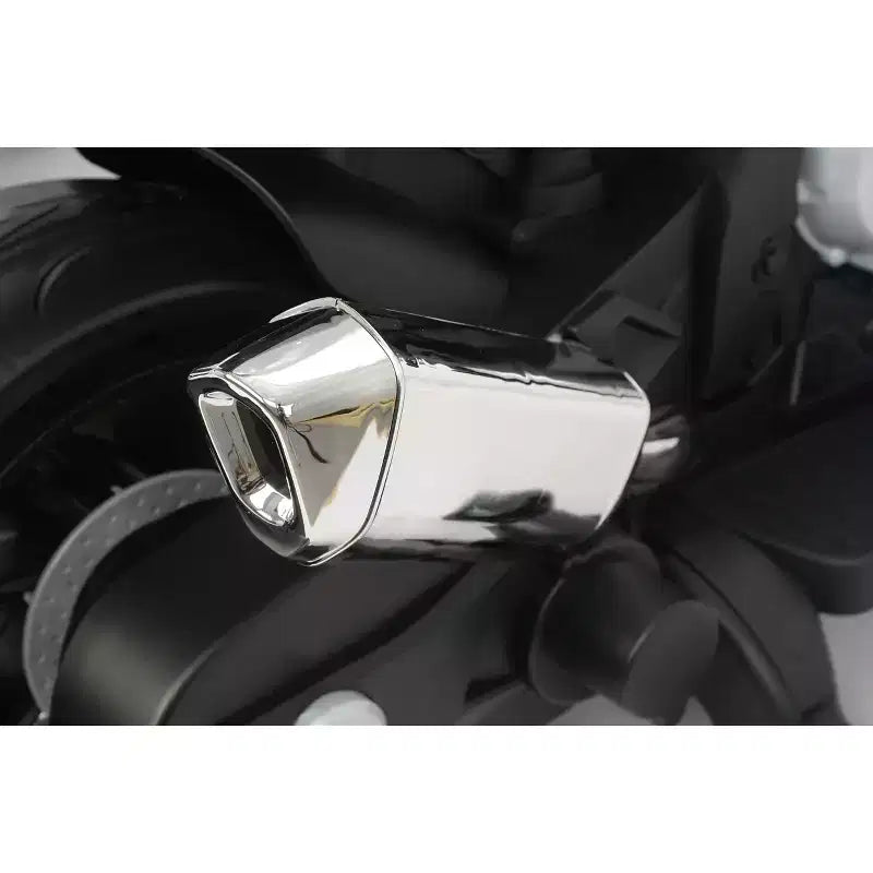 Best Ride on Cars Moto BMW 12V électrique - Blanc : Plastique, 3+ ans, capacité 22,6 kg