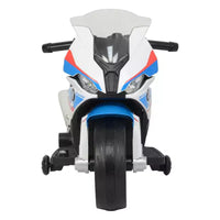 Best Ride on Cars Moto BMW 12V électrique - Blanc : Plastique, 3+ ans, capacité 22,6 kg