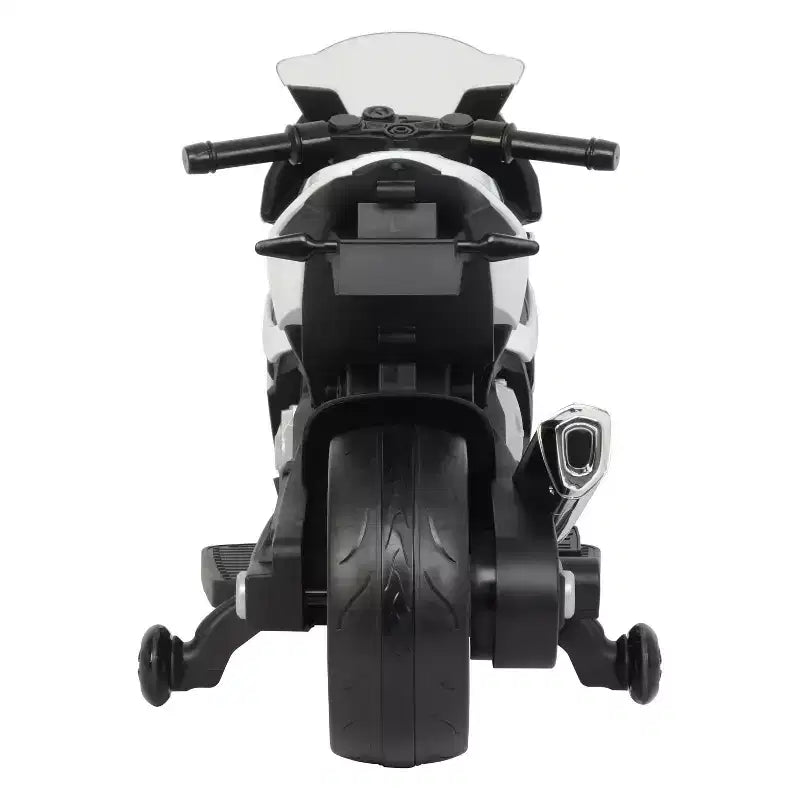 Best Ride on Cars Moto BMW 12V électrique - Blanc : Plastique, 3+ ans, capacité 22,6 kg