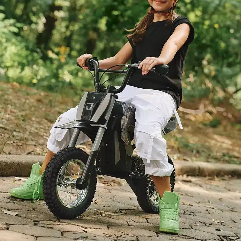 Moto de cross électrique Jetson Horizon pour enfants - Noire