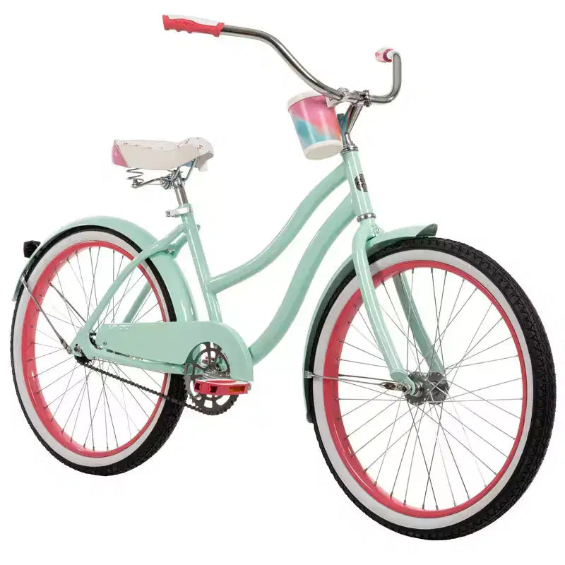 Vélo de croisière Huffy Good Vibrations pour adulte - Roues de 24 pouces - Menthe