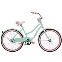 Vélo de croisière Huffy Good Vibrations pour adulte - Roues de 24 pouces - Menthe