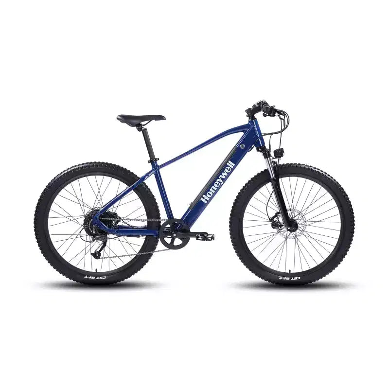 Vélo électrique tout terrain Honeywell El Capitan 27,5 po, enjambement bas - Bleu