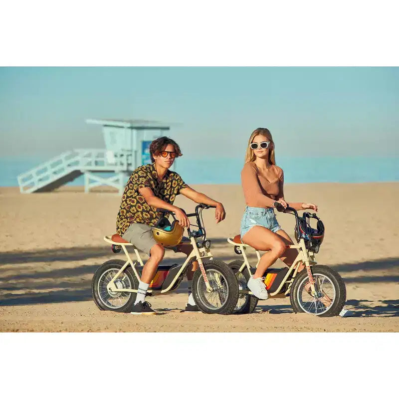 Razor Rambler Trottinette électrique à enjambement haut - Beige : moteur 350W, vitesse 15,5 mph