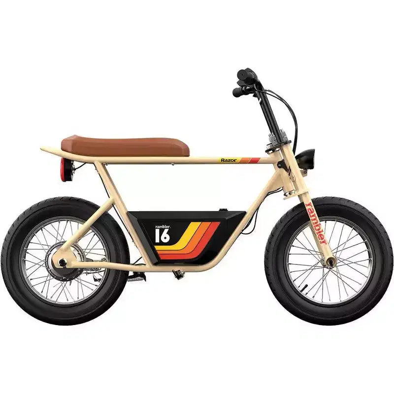 Razor Rambler Trottinette électrique à enjambement haut - Beige : moteur 350W, vitesse 15,5 mph
