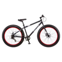 Vélo de montagne Mongoose Dolomite pour homme à gros pneus 26", bleu marine/rouge