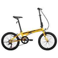 ZiZZO Ferro Vélo pliant 20" en acier 7 vitesses - Jaune