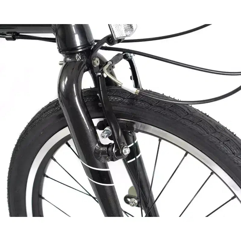 ZiZZO Urbano Vélo pliant 20" en aluminium 8 vitesses - Gris
