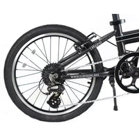 ZiZZO Urbano Vélo pliant 20" en aluminium 8 vitesses - Gris