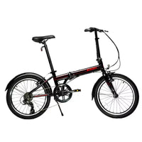 Vélo pliant ZiZZO Via 7 vitesses en aluminium 20" - Noir