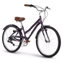 Vélo Confort Huffy Sienna 24" G MLT SPD - Aubergine brillante