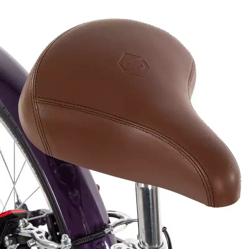 Vélo Confort Huffy Sienna 24" G MLT SPD - Aubergine brillante