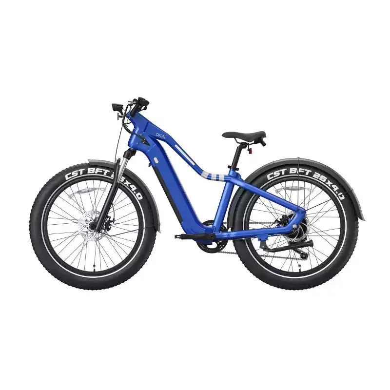 OKAI Ranger Vélo électrique de montagne à enjambement haut 26" - Bleu Mariner