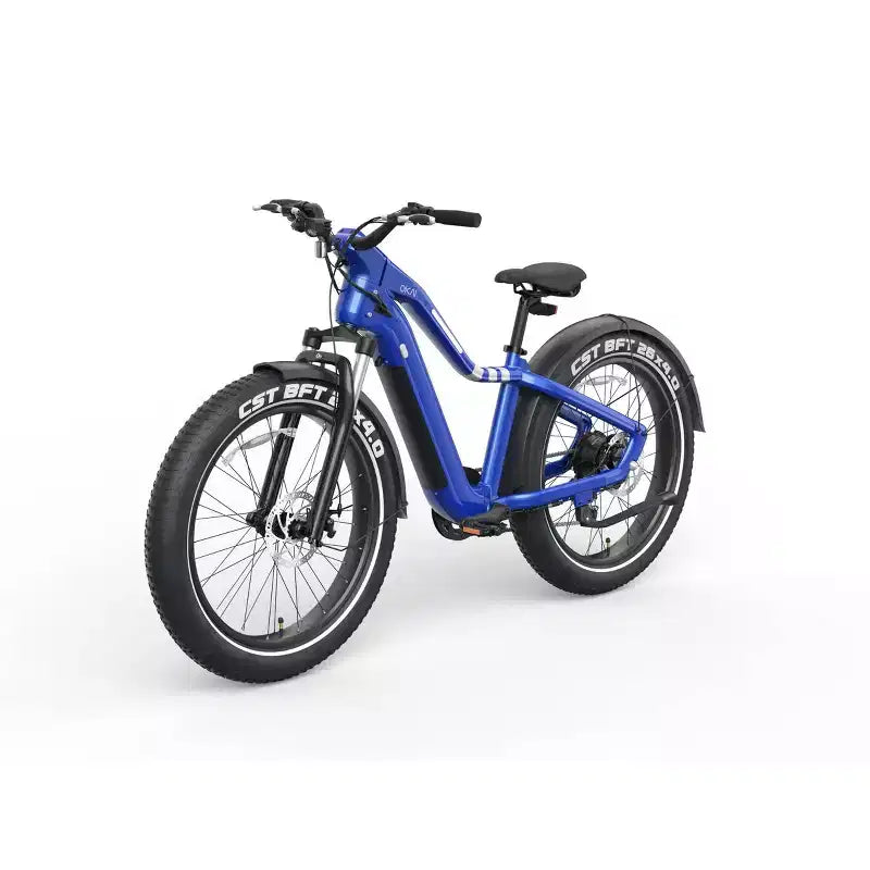 OKAI Ranger Vélo électrique de montagne à enjambement haut 26" - Bleu Mariner