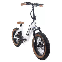 GOTRAX F5 Vélo électrique pliant 20" à enjambement bas pour adulte - Blanc