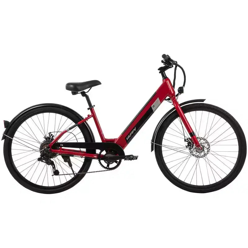 Vélo électrique Huffy Lyndon enjambeur – Roues de 27,5 po – 32 km/h – 36 V – Rouge
