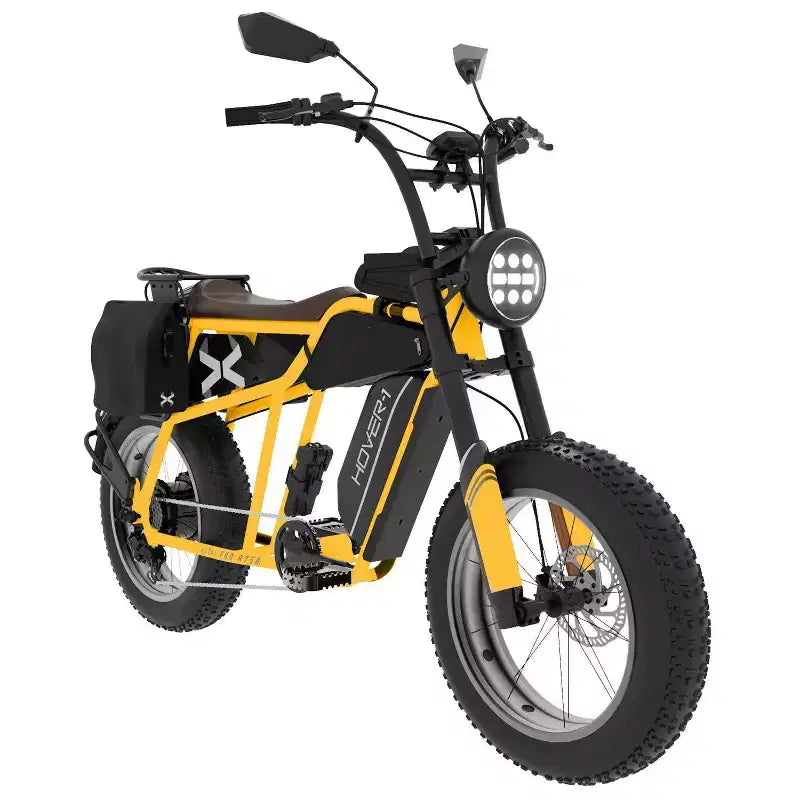 Vélo de croisière électrique Hover 1 Adulte Altai Pro R750 20" enjambement bas - Jaune