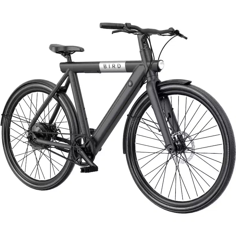 Vélo électrique hybride Bird Adult A Frame 28" Step Over - Noir : Cadre en aluminium, Vitesse maximale de 32 km/h