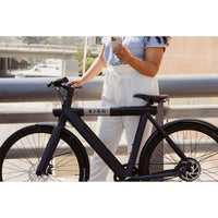 Bird Adult A Frame Vélo électrique hybride à enjambement haut 28" - Noir : cadre en aluminium, vitesse max 20 mph