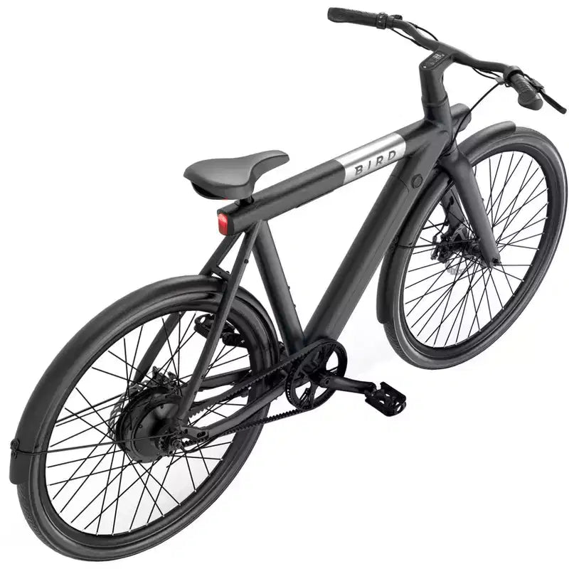 Bird Adult A Frame Vélo électrique hybride à enjambement haut 28" - Noir : cadre en aluminium, vitesse max 20 mph