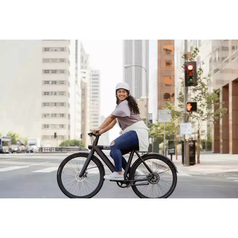 Bird Adult A Frame Vélo électrique hybride à enjambement haut 28" - Noir : cadre en aluminium, vitesse max 20 mph