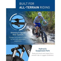 Hiboy Adult P6 Vélo électrique de montagne à enjambement haut 26" - Noir
